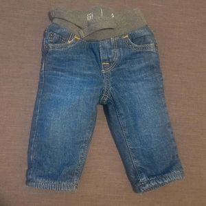 Baby "My First Straight" Lined Pull-on Jeans